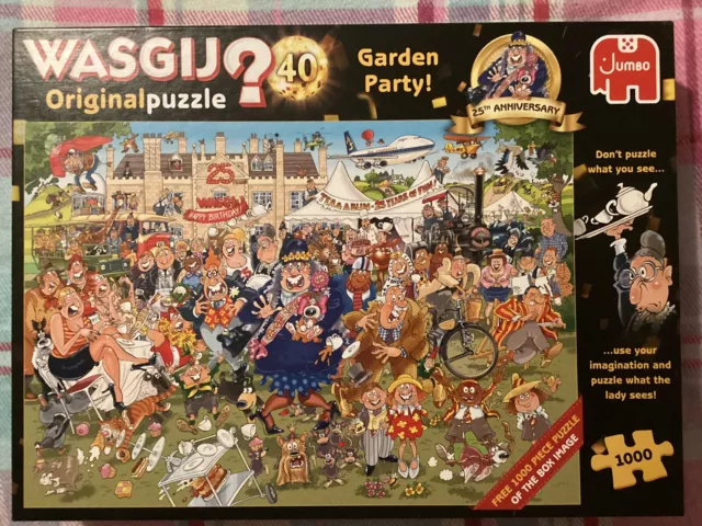 Wasgij Original 40 Garden Party 2 x 1000 Piece Jigsaw puzzle