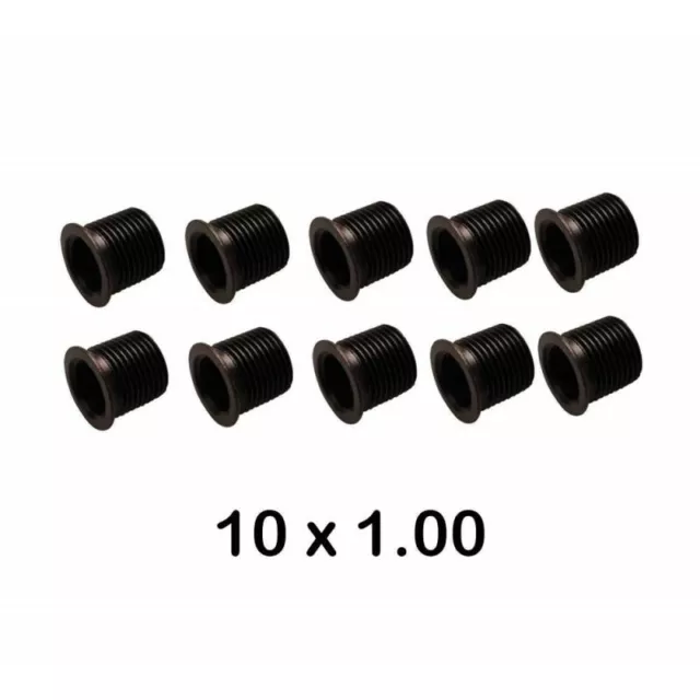 10 Inserts  M10  x 1.0 - 12mm  bougies d'allumage, préchauffage.