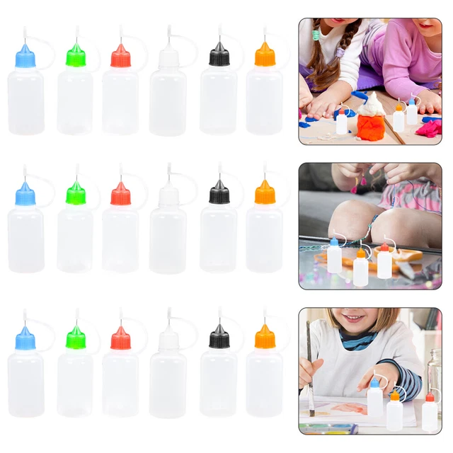 18 piezas punta de precisión aplicador botella punta de aguja Squeeze pegamento de botella