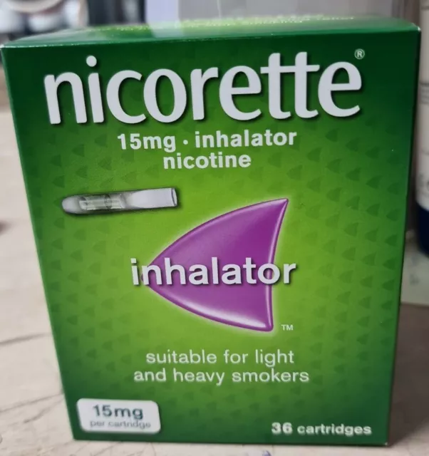 Nicorette Inhalator 15mg 36 Cartridges