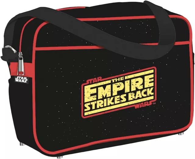 Borsa retrò ufficiale Star Wars L'Impero colpisce all'indietro 40a spalla laptop NUOVA