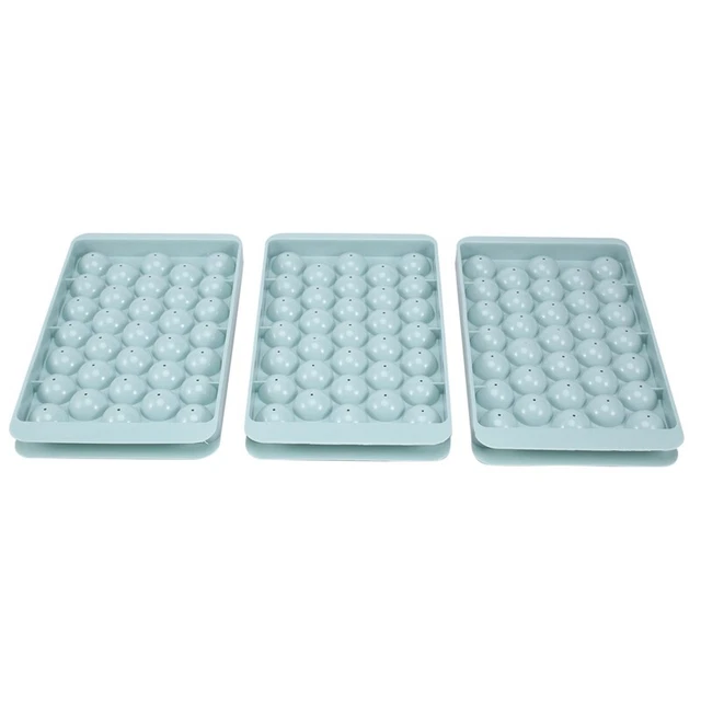 Vassoi rotondi per cubetti di ghiaccio con coperchio, vassoio rotondo per congelatore, ghiaccio X3E1