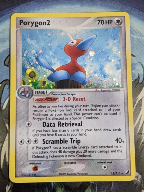 Porygon2 12/115 EX Unseen Forces HOLO Rare Pokemon LP