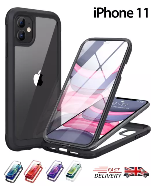 Diaclara Case For iPhone 11 360° Full Body with Built-in Screen Protector Touch