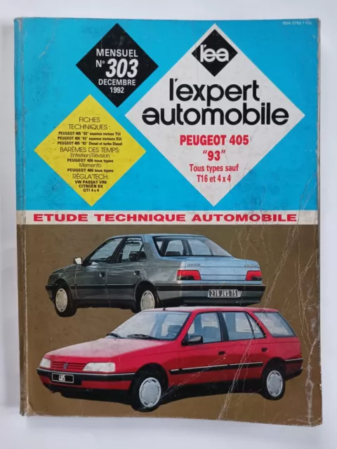 Revue Technique Automobile PEUGEOT 405 93 tous types à partir du millésime 1993