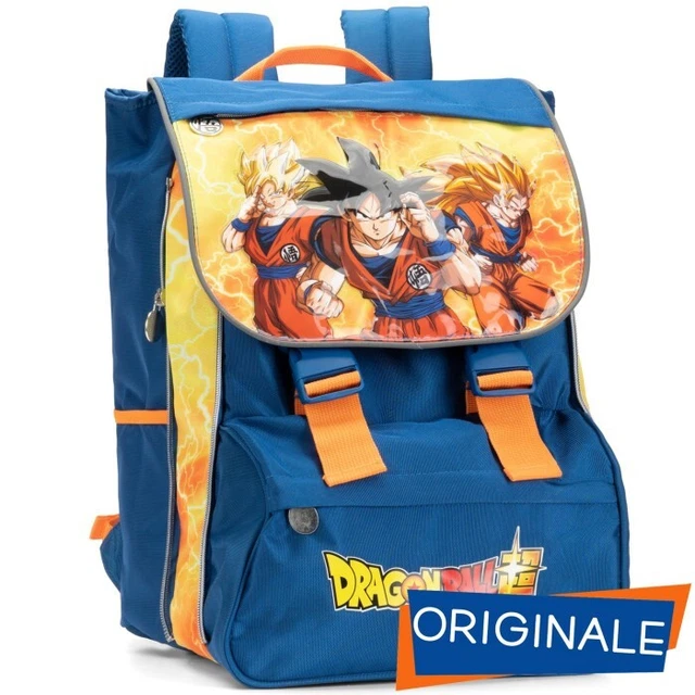 Zaino Estensibile 3 Scomparti Scuola Dragon Ball + Astuccio 3 zip Completo 2