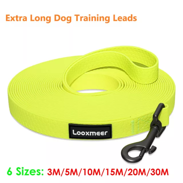 Dog Training Lead 3m 5m 10m 15m 20m 30m Heavy Duty Long Dog Lead Leash Rope PVC