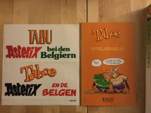 Brettspiel TABU Asterix bei den Belgiern TABOE Asterix en de Belgen Atlas 2007