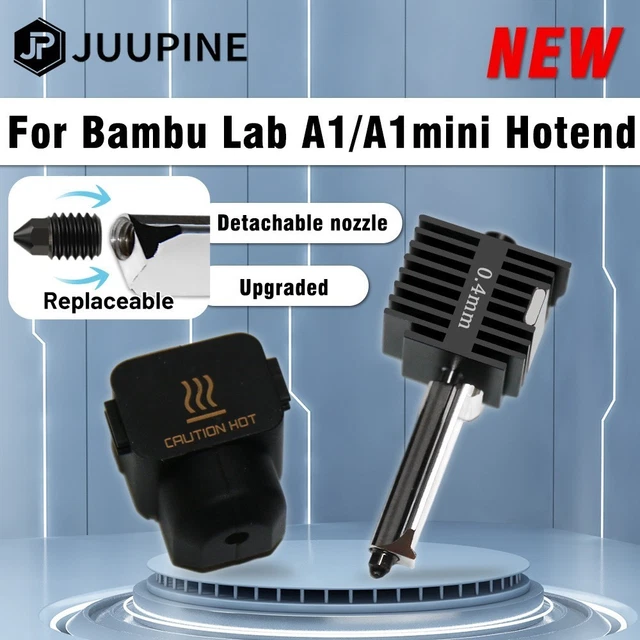 FOR BAMBU LAB A1 Mini Hotend Nozzle Kit Assembly Hardened Steel 3D ...