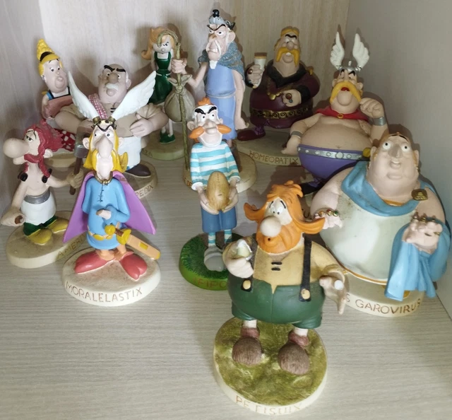 Asterix village résine plomb + figurines + les 2 extensions + coffret fiches sur le village d'asterix ( annonce n ° 1 ) - Collection