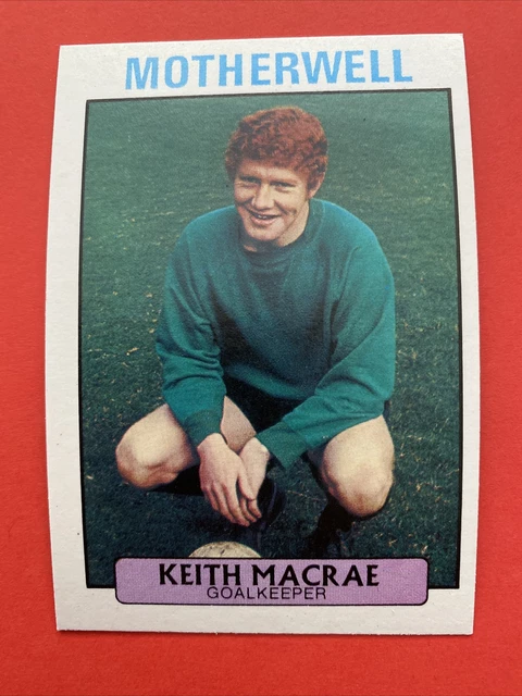 A&BC Scottish Football Cards Purple Back 1971/72 Keith MacRae [Motherwell] #25