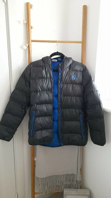 Boys black sales adidas coat