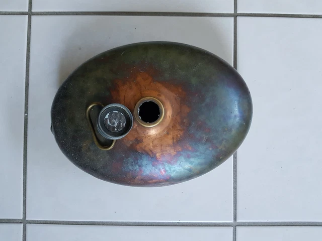 Antike Wärmflasche Bettwärmer Kupfer Bettflasche