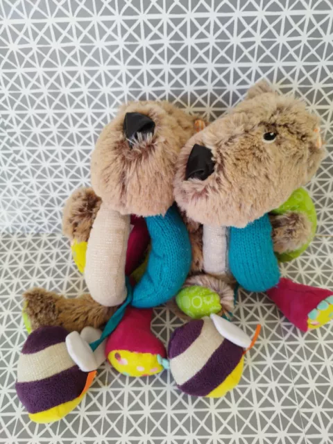 Doudou peluche d' activité sonore chien César Lilliputiens X 2