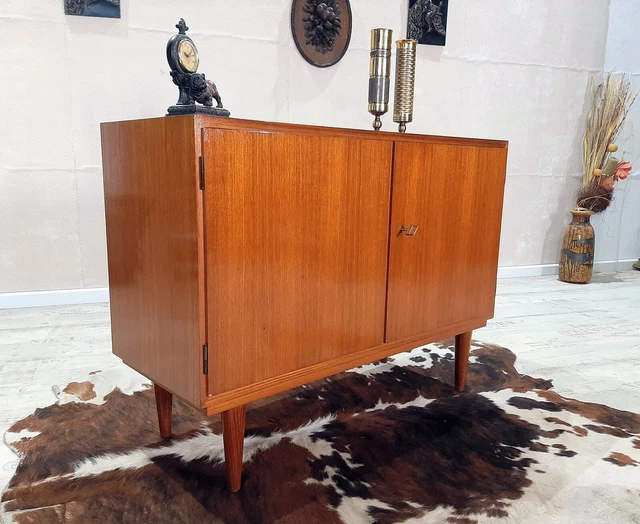 60s-70s Teak Sideboard Kommode Mid Century Vintage
