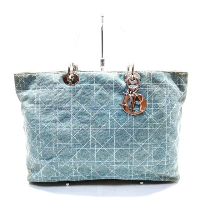Christian Dior Tote Bag  Blue Denim 3114694