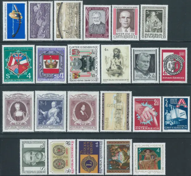 Österreich 1979-80,Mi.Nr.1622-43 + 45,postfrisch,siehe scan