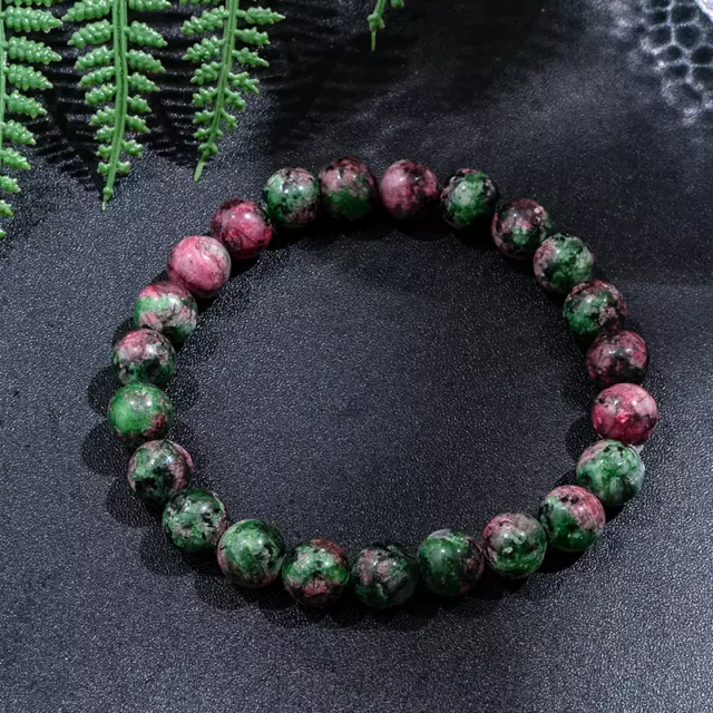 Bracelet de perles Rubis Zoïsite,  Sur mesure pour Homme, Femme ou Enfant