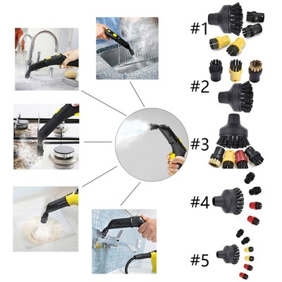 Pennello rotondo Piccole parti di elettr Ugello potente SC4 SC5 SC3 Accessori per pulitori a vapore portatile SC1 SC2 Kit filtro elettrodomestico Adatto per il karcher Testa di spazzola SC7 CTK10 