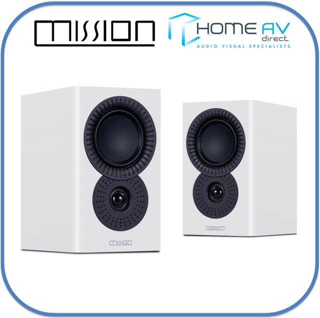 MISSION LX-1 MKII Mk2 Bookshelf Or Standmount Speakers In LX1 Lux White