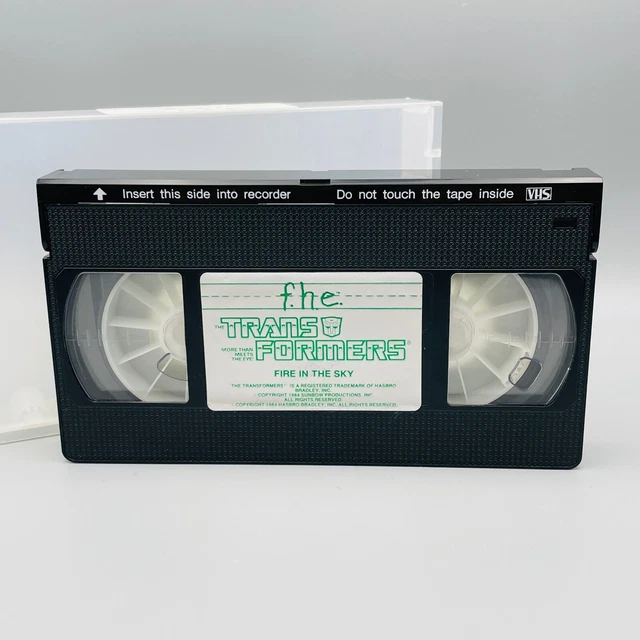 VINTAGE 1984 F.H.E Transformers Fire in the Sky VHS Tape VCR - NO CASE