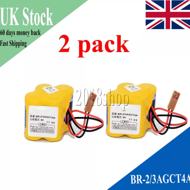 2PCS Battery for Panasonic A98L00310025 A98L-0031-0025 BR 2/3AGCT4A BR2/3AGCT