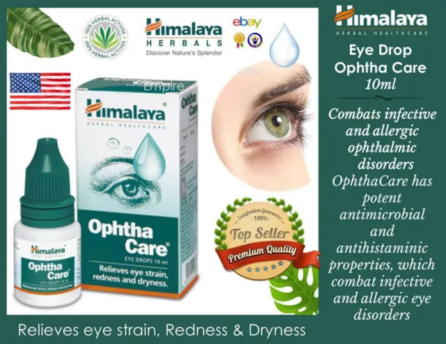 4 Box Himalaya Ophtha Pflege Augentropfen Augen Healths Offiziell USA Exp.2025