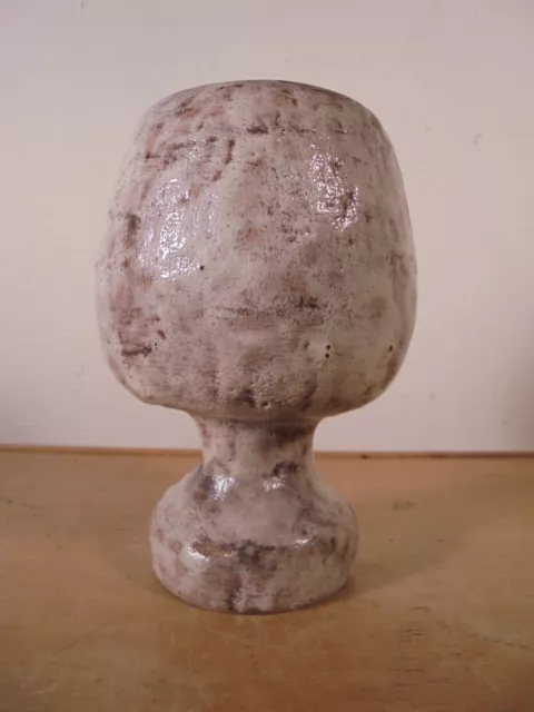 Céramique Vintage 60 Rare Vase Calice Forme Libre Brutaliste DLG Borderie Jolain