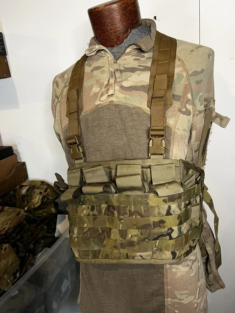 USGI OCP Multicam Molle II Tactical Assault Panel TAP Chest Rig Coyote Y Harness
