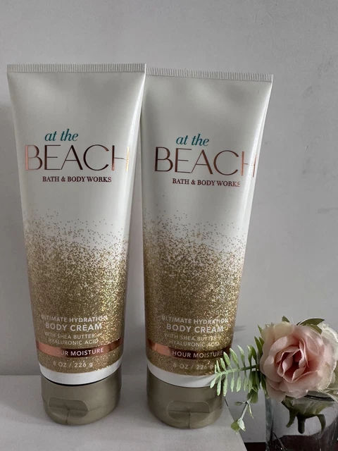 2 New AT THE BEACH BATH & BODY WORKS 24 HR MOI BODY CREAM LOTION