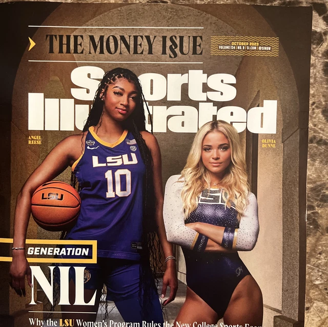 SPORTS ILLUSTRATED 2023 October Olivia Livvy Dunne Angel Reese LSU