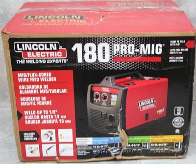 NEW Lincoln Electric 180 WELD pak PRO MIG flux cored WIRE FEED WELDER K2481-1