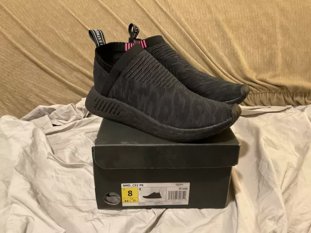 Adidas NMD CS2 Primeknit Men 8 (Triple Black 2018)