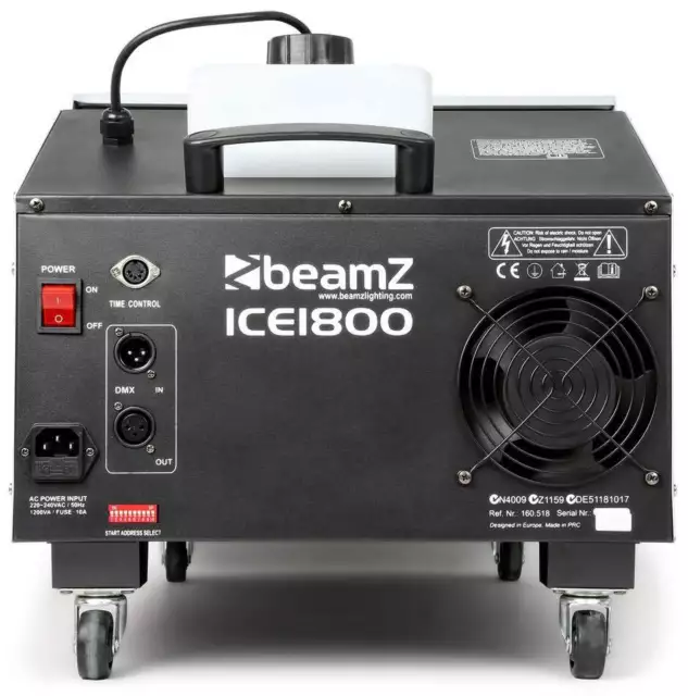Beamz Ice1800 Ice Fogger Dmx Time Control Effetti Ambientali