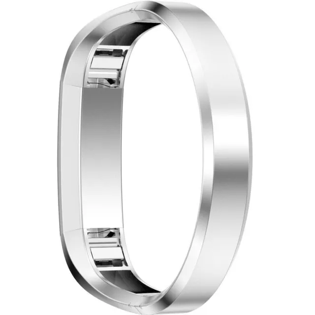 Argent pour bracelet de bracelet en métal de remplacement pour Fitbit Alta HR