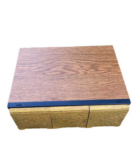 CD Storage Wood Look 3 Drawer Cabinet - Holds 60 CDs 💿 Faux Wood Organizer Nice