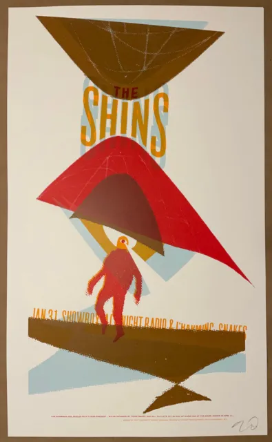 THE SHINS Poster 2007 Seattle ONLY 75 MADE Silkscreen Print Signed by Kleinsmith