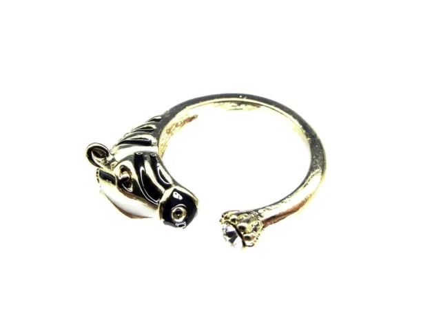 From Oz Quality 1PC Horse Head Mane Ring Charm Jewellery Finding 17.7mm Dia +FP