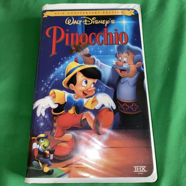 Pinocchio (VHS, 1999, Clam Shell,60TH ANNIVERSARY EDITION)