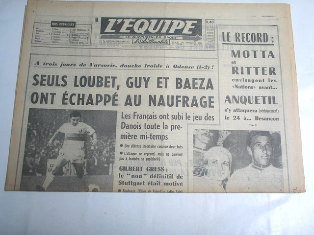 sympa ancien rare journaux magazine l'auto sport 27 28 29/05 / 1944 ( l'équipe