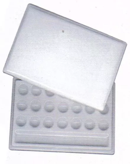 Ceramic Mixing Palette - Large 21 wells with lid - Watercolour Ink : FC7-407-28