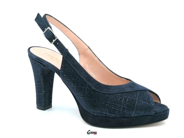 SCARPE DONNA SANDALI tacco alto e plateau Vernissage blu