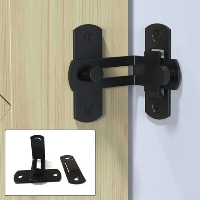 Stainless Steel Barn Door Lock Rustic Gate Latch For Bar Closet Shed Garage-Tool