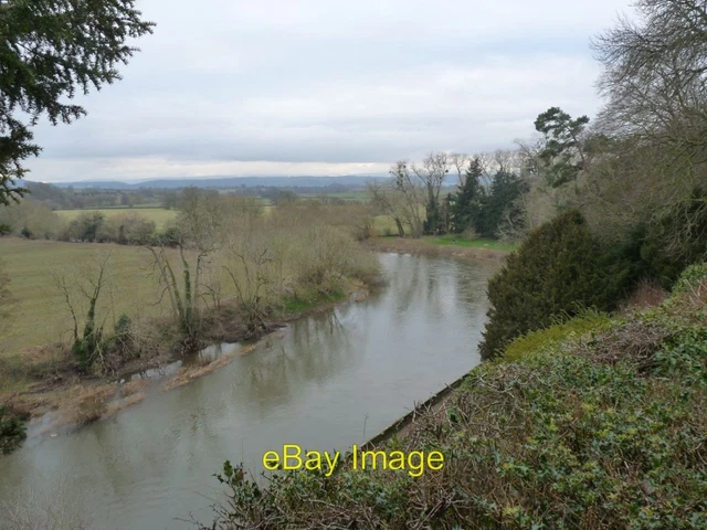 Photo 6x4 The River Wye from the Weir garden Canon Bridge View shows how  c2015