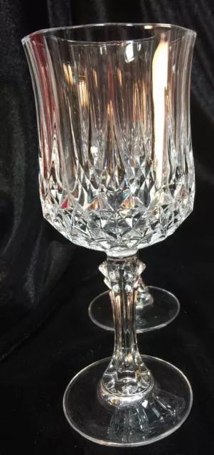 Longchamp by Durand Cristal D'Arques Crystal 8 oz Wine Glasses-Set of 4 2