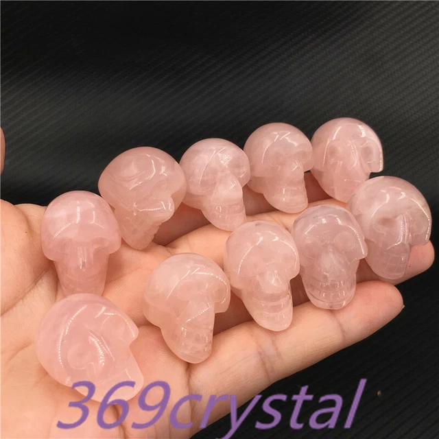 Wholesale A Lot Natural quartz crystal mini small Skull Carved Crystal Skull