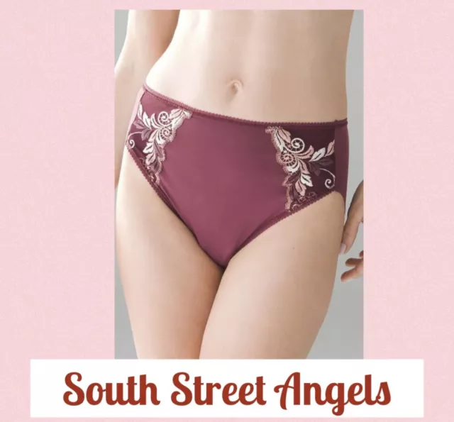 SOMA ~ Fig ~ Sensuous Lace Vanishing Edge High Leg Brief Panties ~ Large  $27.00 - PicClick