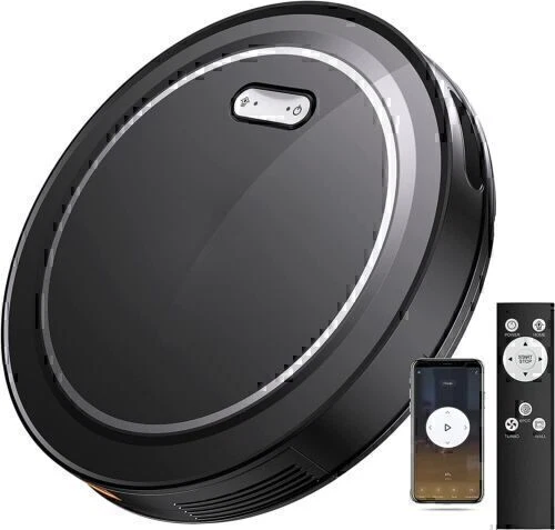 2 in 1 Smart Automatic Sweeper Vacuum Mop Cleaning Robot 2500Pa Suction Carpets