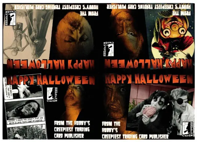 RRParks Cards Halloween 2016 Releases Uncut Promo Sheet Of 4 Cards