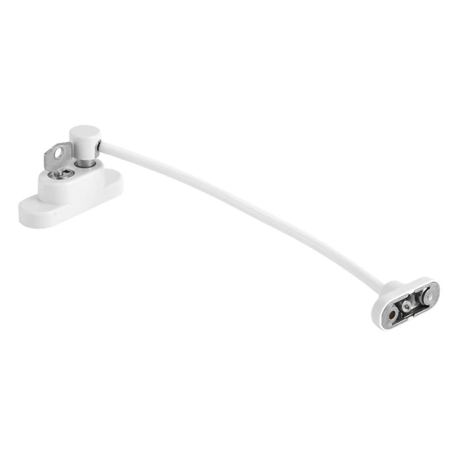 Zinc Alloy Window Door Opening Restrictor Cable Baby Child Safety Lock Catch